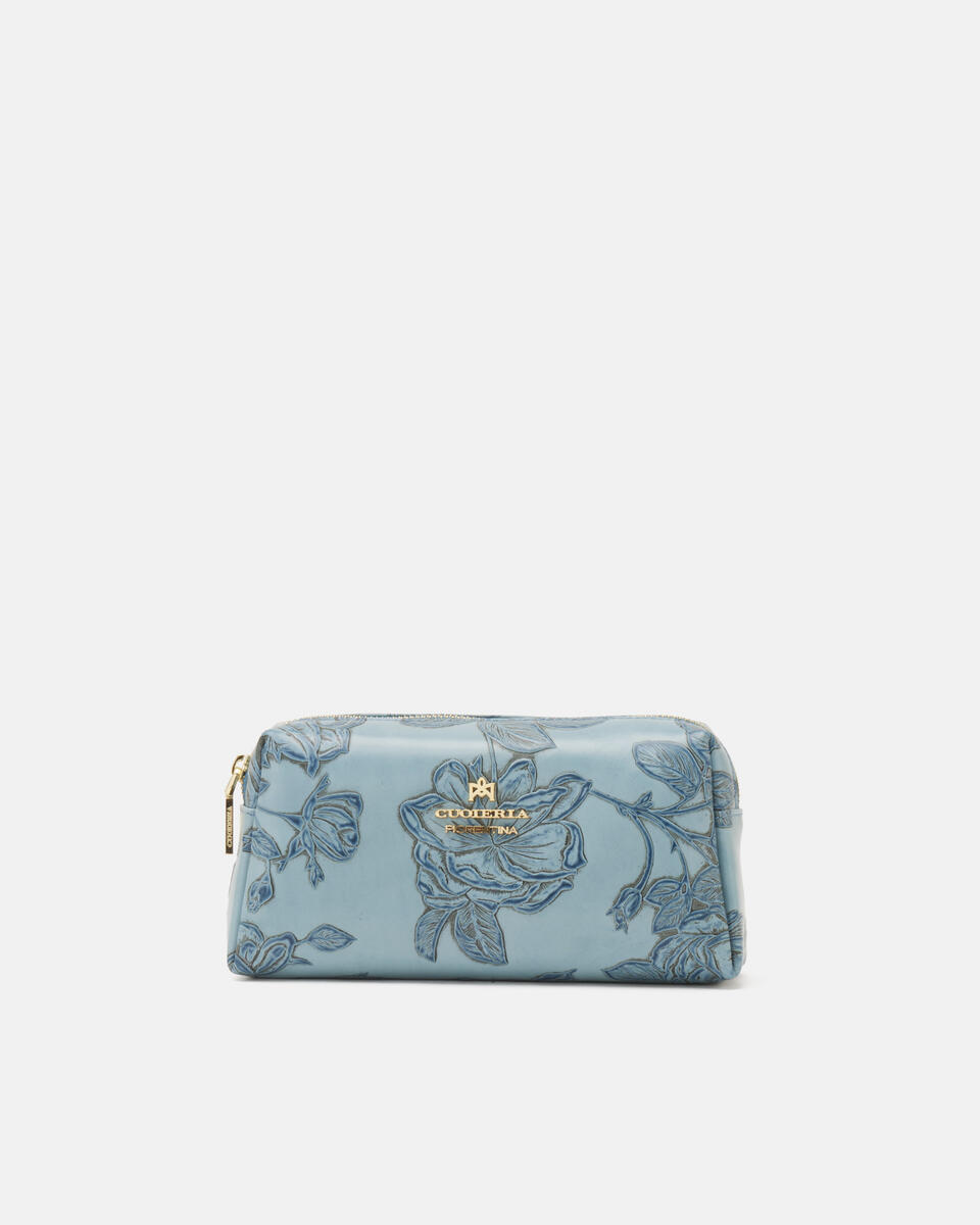 Large make up case Light blue  - Necessaire - Women's Accessories - Accessories - Cuoieria Fiorentina