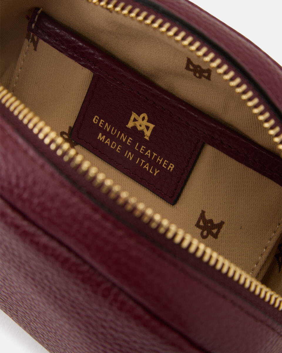 Lua Portatrucchi Bordeaux  - Necessaire - Accessori Donna - Accessori - Cuoieria Fiorentina