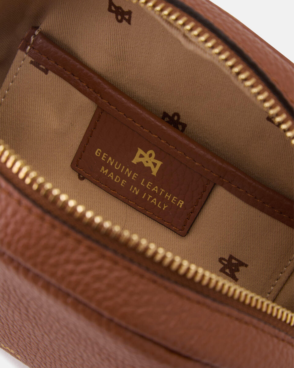 Lua Portatrucchi Caramel  - Necessaire - Accessori Donna - Accessori - Cuoieria Fiorentina