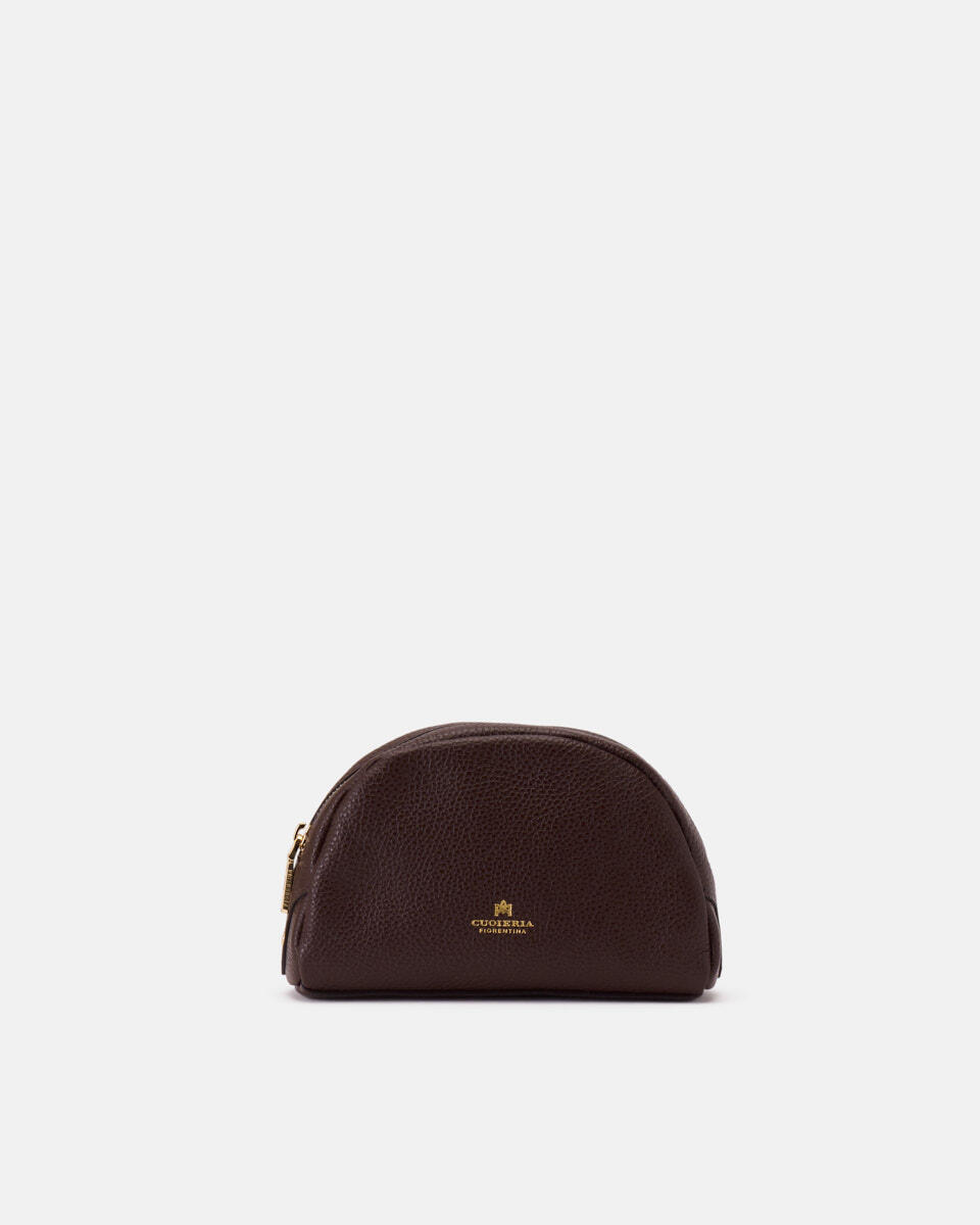 Lua Portatrucchi Cioccolato  - Necessaire - Accessori Donna - Accessori - Cuoieria Fiorentina