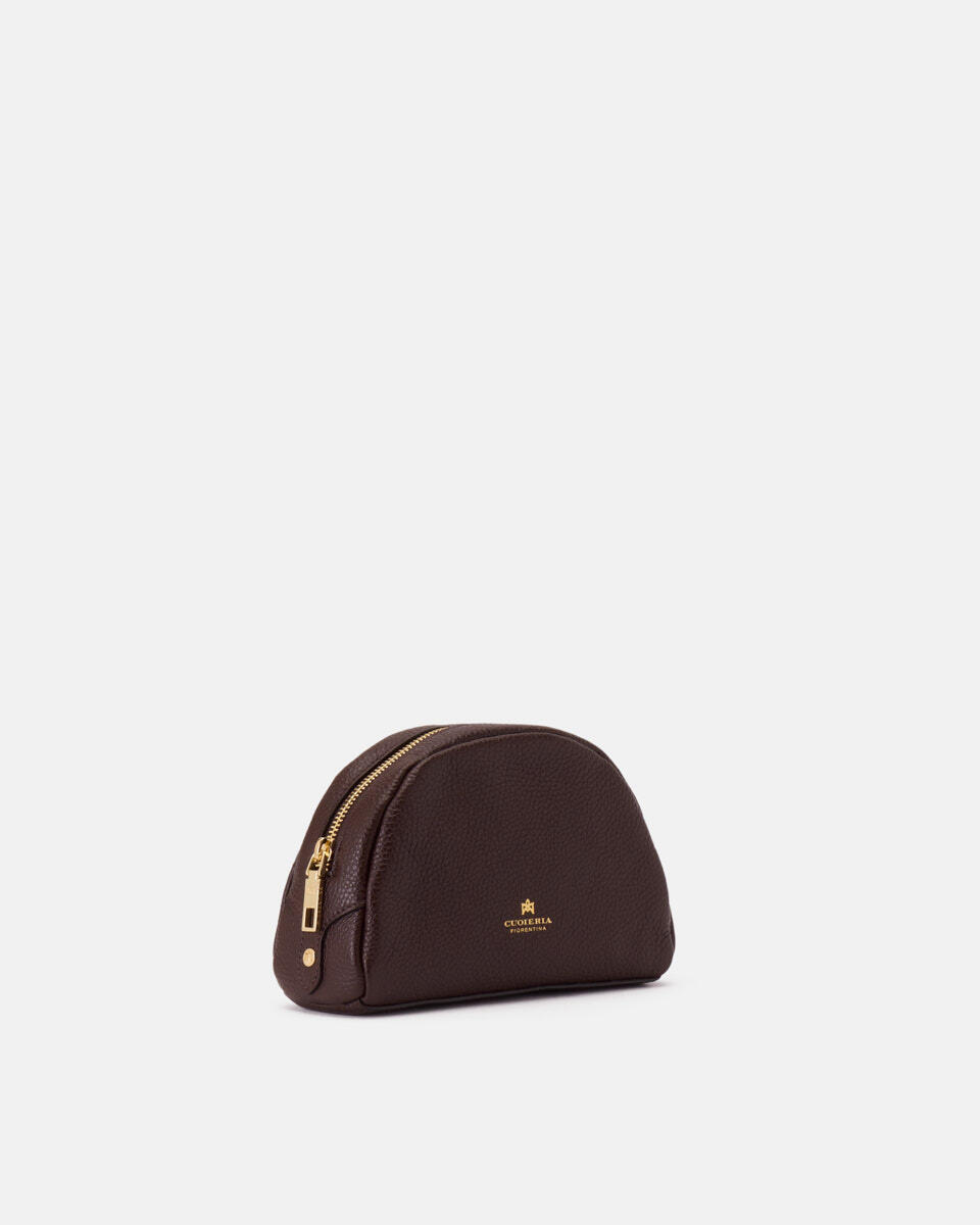 Lua Portatrucchi Cioccolato  - Necessaire - Accessori Donna - Accessori - Cuoieria Fiorentina
