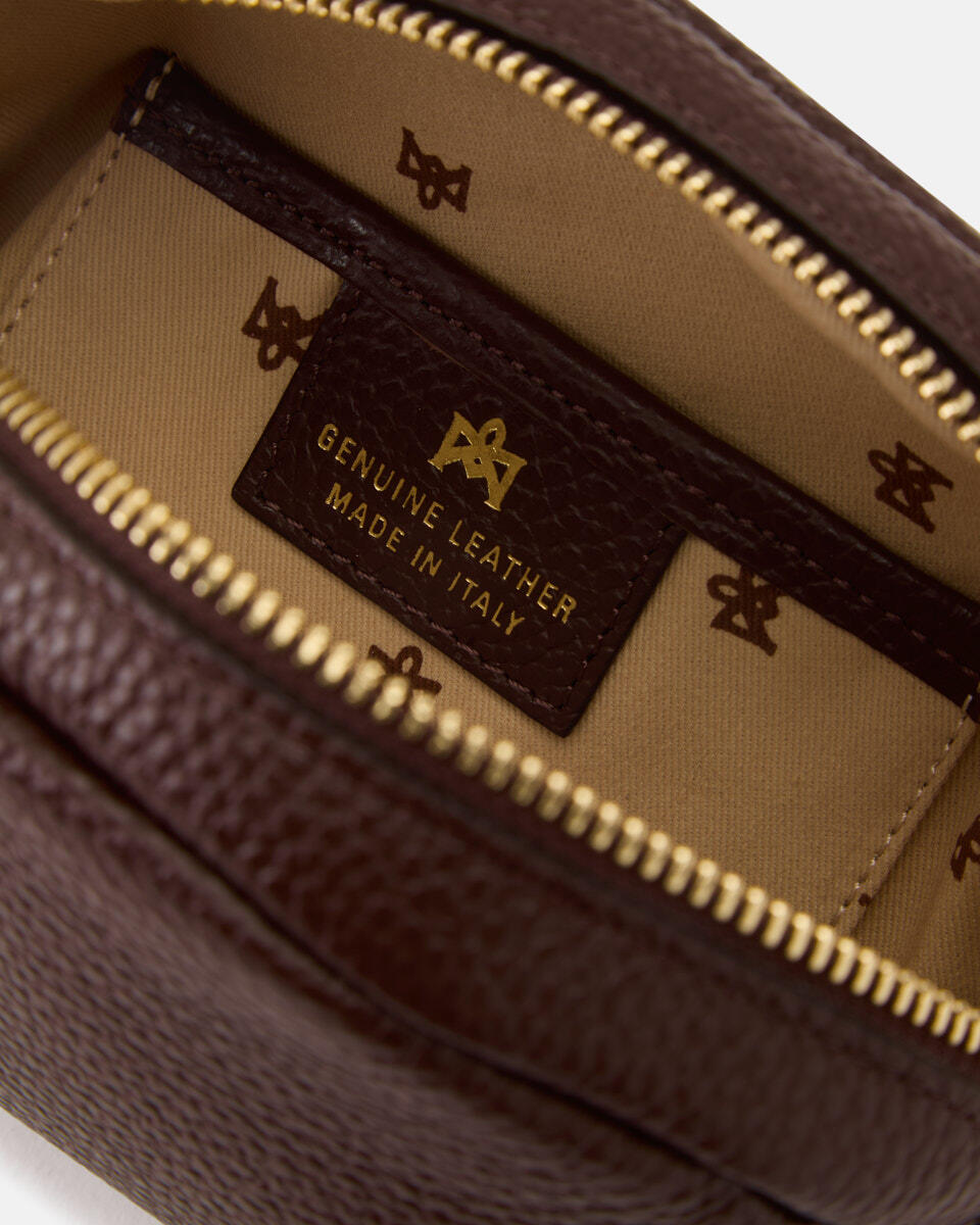 Lua Portatrucchi Cioccolato  - Necessaire - Accessori Donna - Accessori - Cuoieria Fiorentina