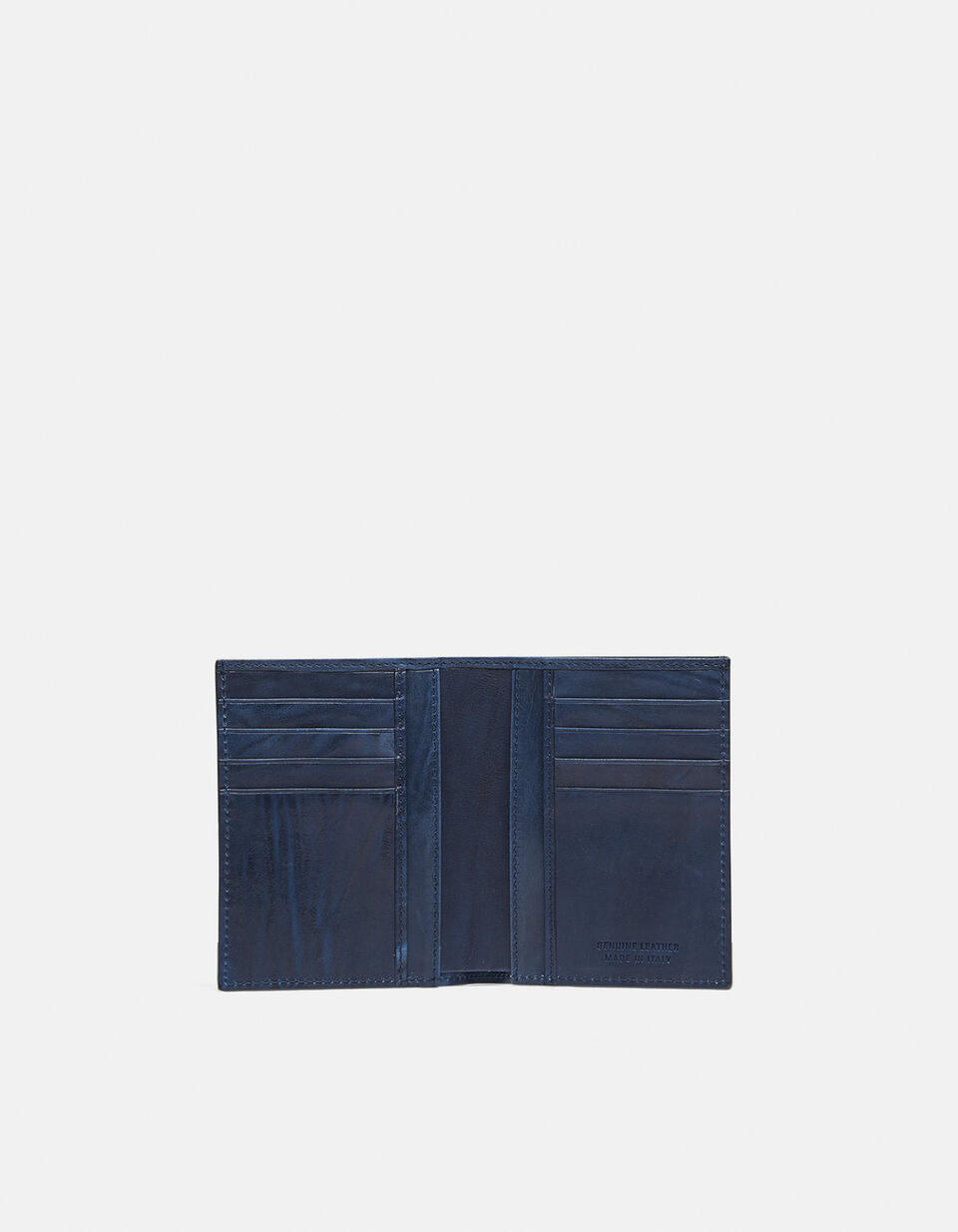 VERTICAL WALLET Blue  - Women's Wallets - Men's Wallets - Wallets - Cuoieria Fiorentina
