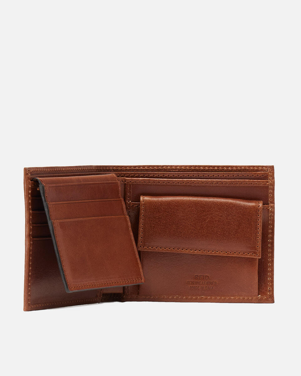 WALLET Brown  - Women's Wallets - Men's Wallets - Wallets - Cuoieria Fiorentina