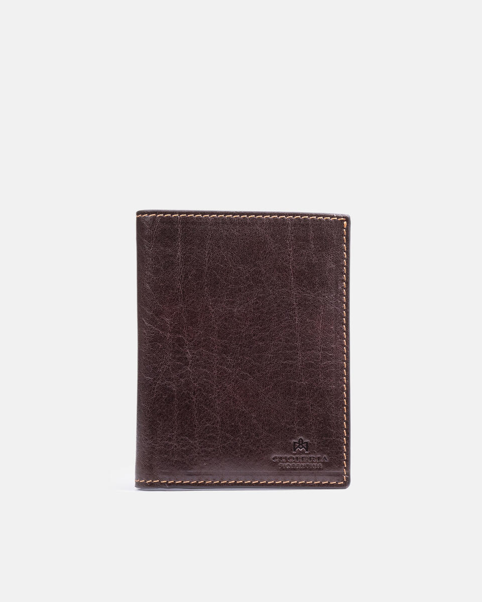 Vertical wallet Dark brown  - Women's Wallets - Men's Wallets - Wallets - Cuoieria Fiorentina