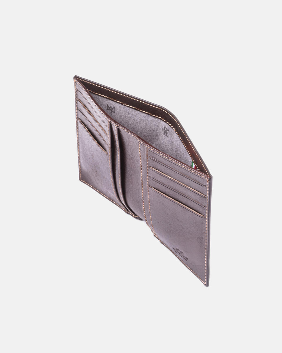 Vertical wallet Dark brown  - Women's Wallets - Men's Wallets - Wallets - Cuoieria Fiorentina