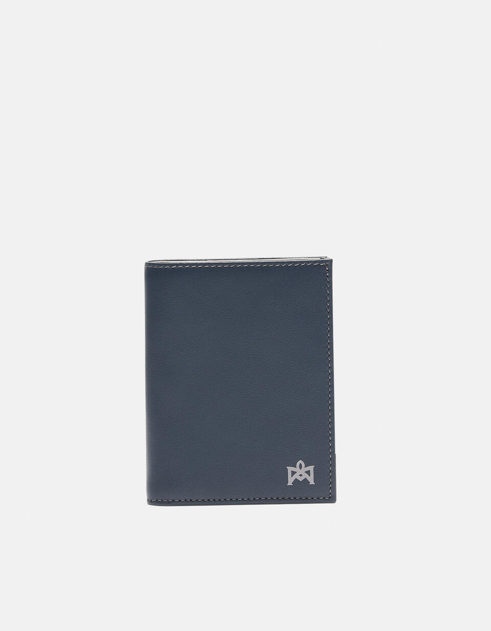 Adam Portafoglio verticale Blutaupe  - Portafogli Donna - Portafogli Uomo - Portafogli - Cuoieria Fiorentina