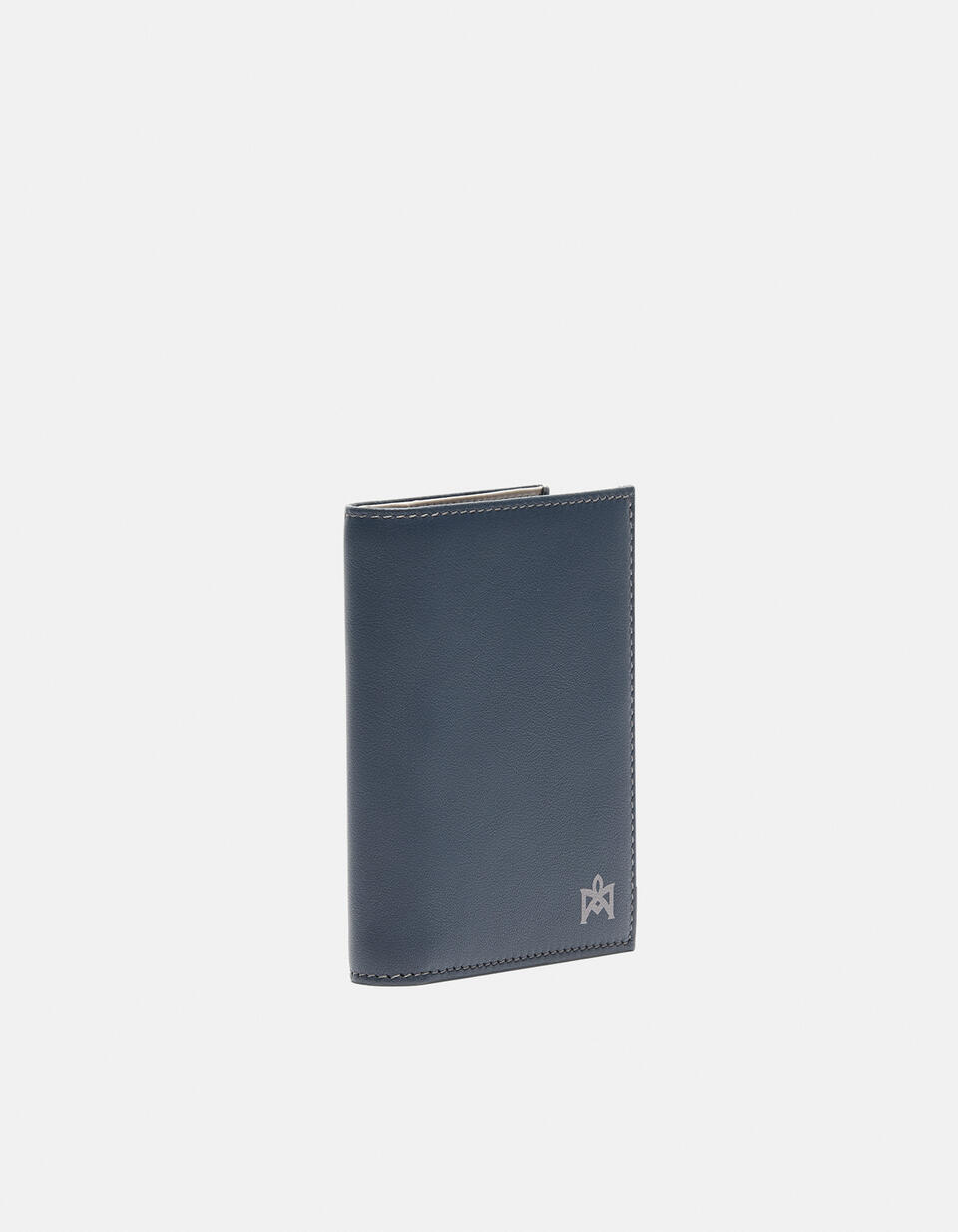 Adam Portafoglio verticale Blutaupe  - Portafogli Donna - Portafogli Uomo - Portafogli - Cuoieria Fiorentina