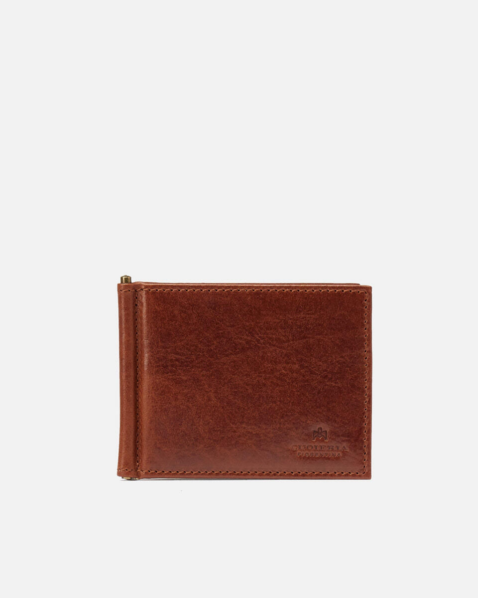 Wallet with money clip Brown  - Women's Wallets - Men's Wallets - Wallets - Cuoieria Fiorentina