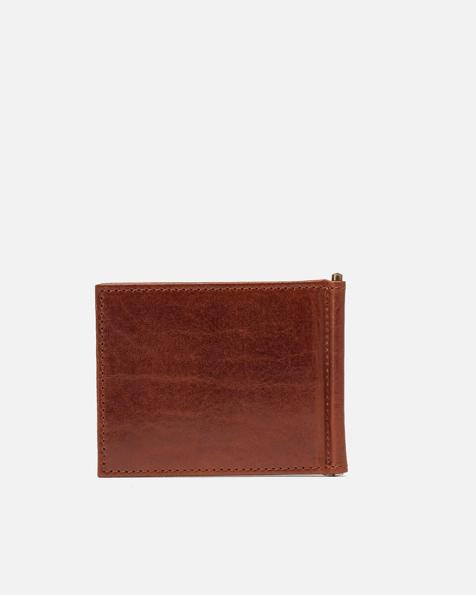 Wallet with money clip Brown  - Women's Wallets - Men's Wallets - Wallets - Cuoieria Fiorentina