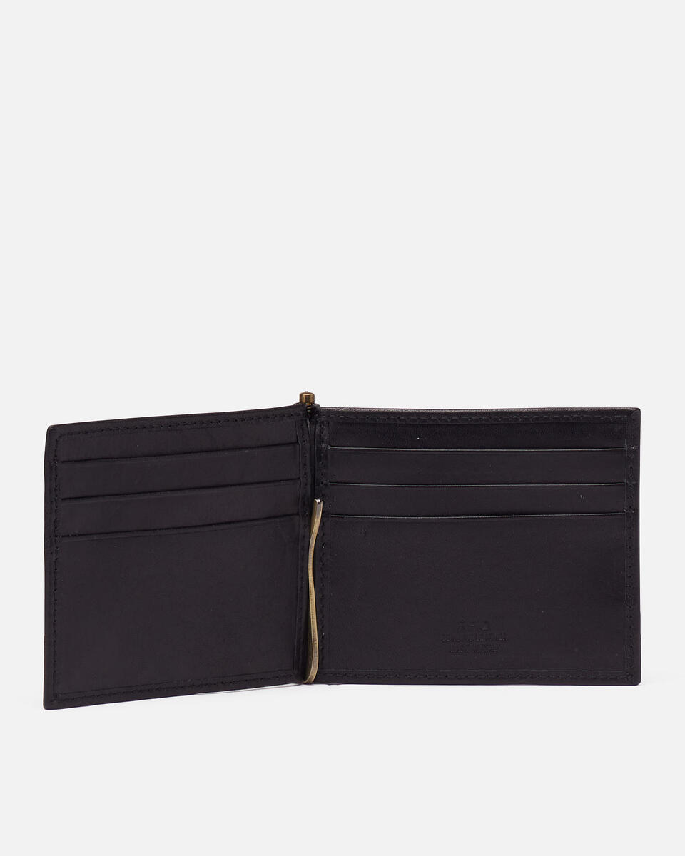 Wallet with money clip Black  - Women's Wallets - Men's Wallets - Wallets - Cuoieria Fiorentina