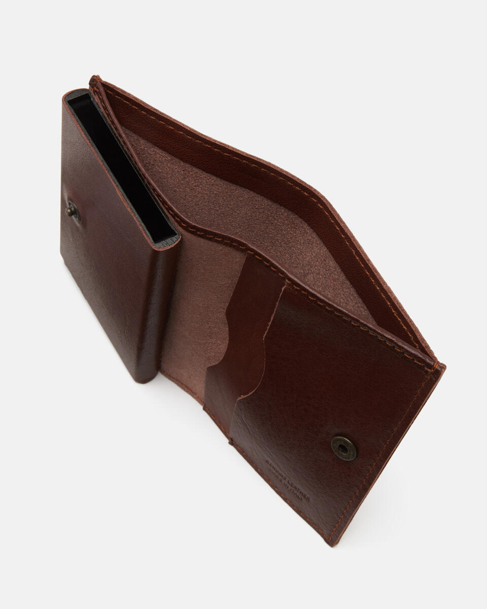 SNAP CARD HOLDER Burned  - Men's Wallets - Wallets - Cuoieria Fiorentina