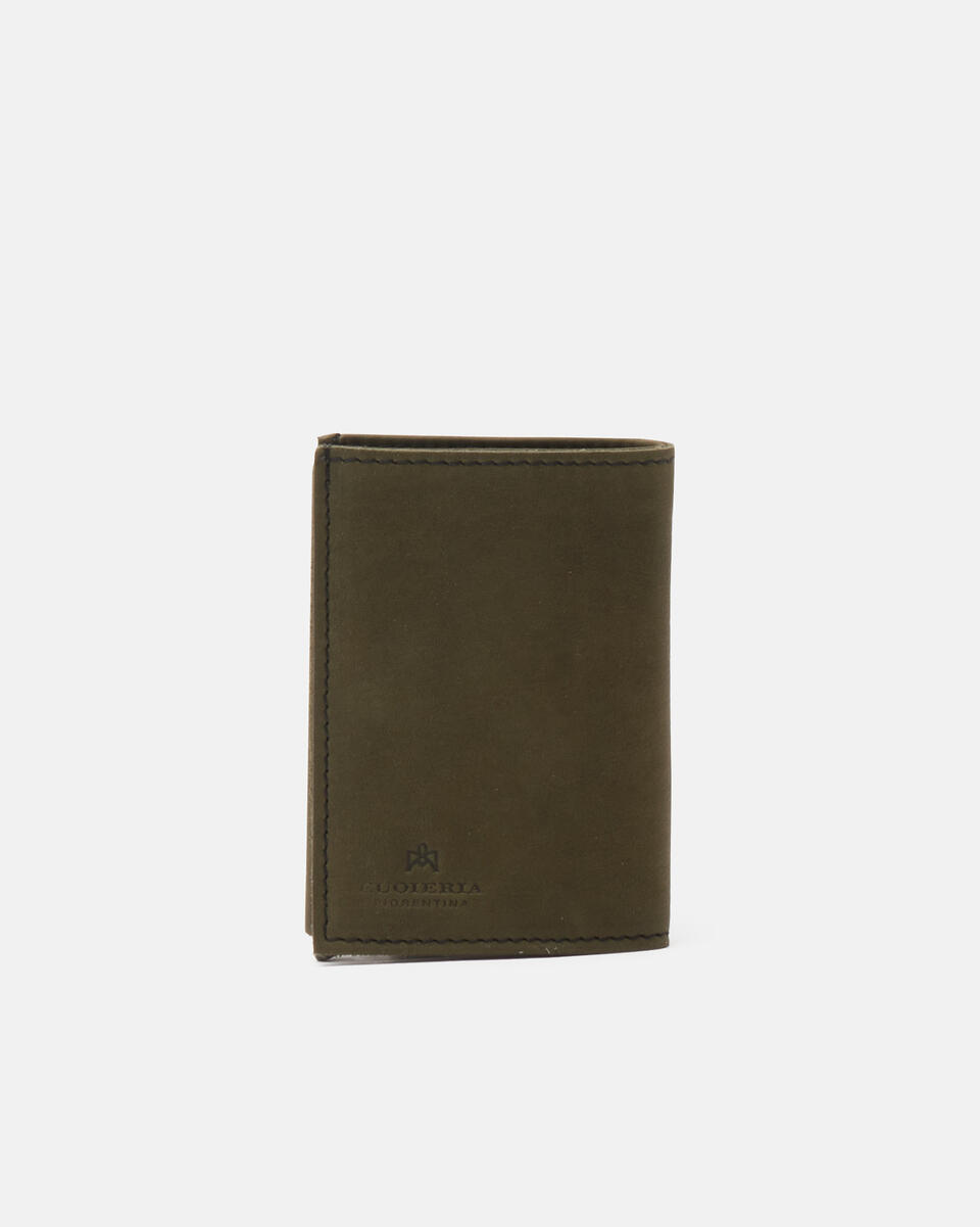SNAP CARD HOLDER Forest  - Men's Wallets - Wallets - Cuoieria Fiorentina