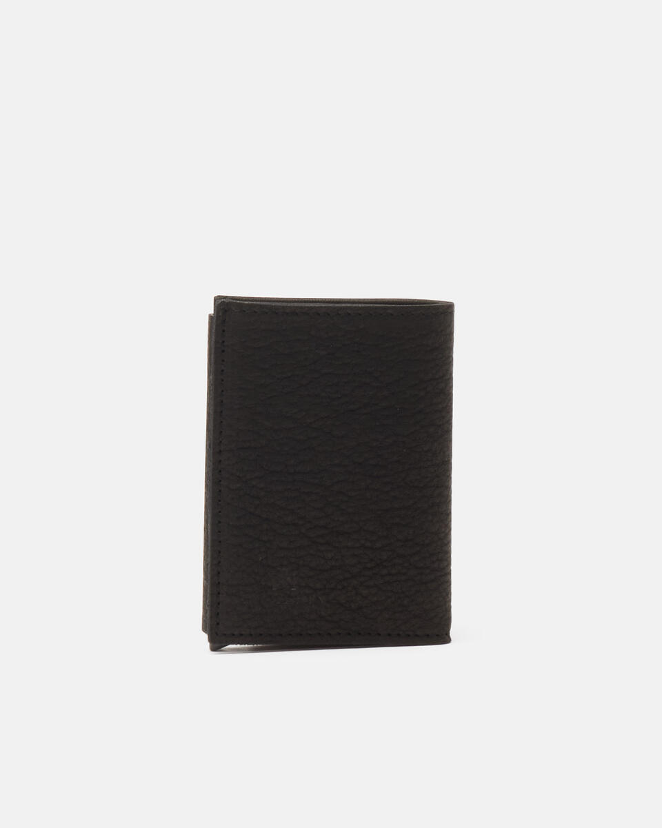 SNAP CARD HOLDER Black  - Men's Wallets - Wallets - Cuoieria Fiorentina