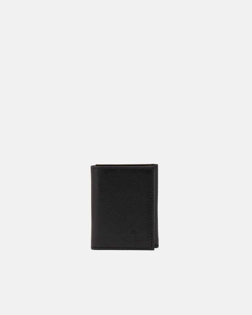 TRIFOLD WALLET Black  - Men's Wallets - Wallets - Cuoieria Fiorentina