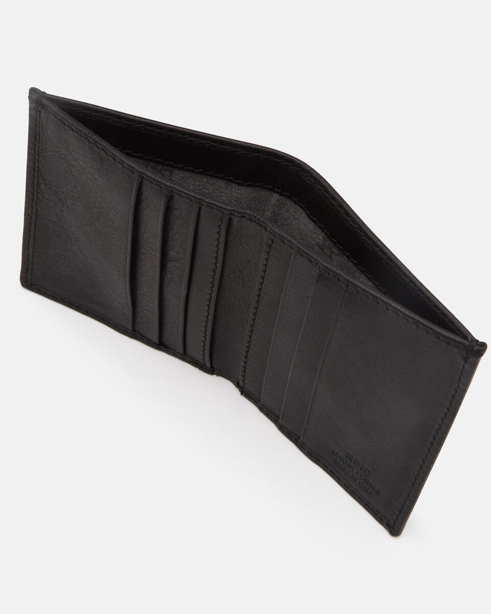 CARD HOLDER Black  - Women's Wallets - Men's Wallets - Wallets - Cuoieria Fiorentina