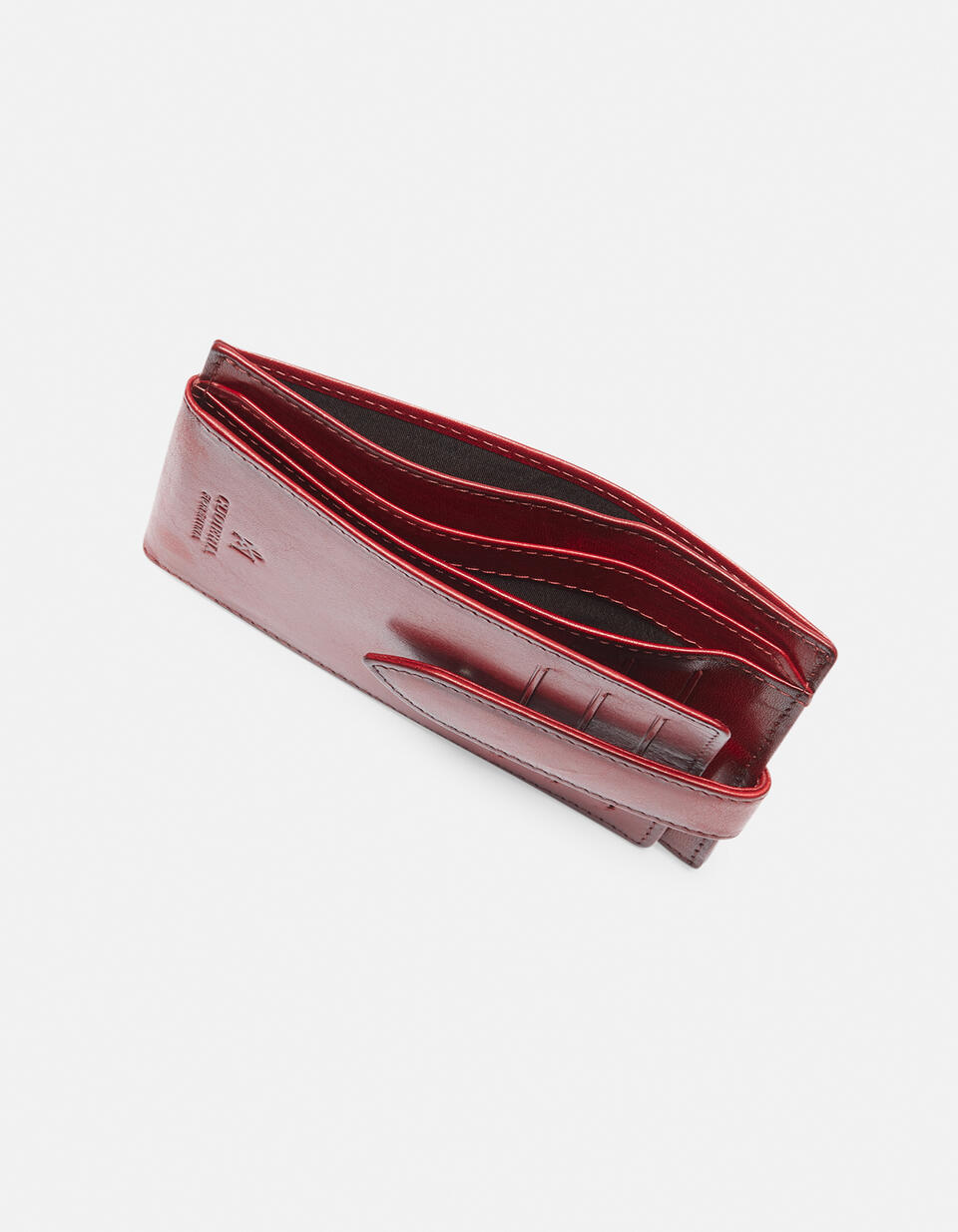 Vertical card holder Red  - Women's Wallets - Men's Wallets - Wallets - Cuoieria Fiorentina