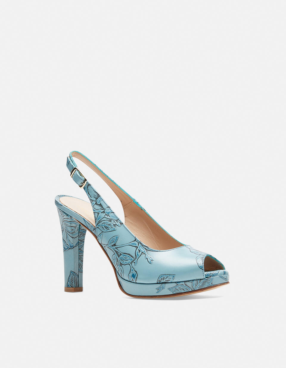 MONROE SANDAL Light blue  - Woman Shoes - Shoes - Cuoieria Fiorentina