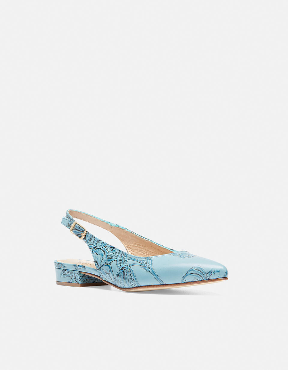 Slingback Mimi Light blue  - Woman Shoes - Shoes - Cuoieria Fiorentina