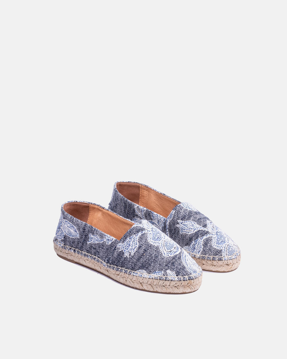 Slip-on jacquard Denim  - Shoes - Special Price - Cuoieria Fiorentina