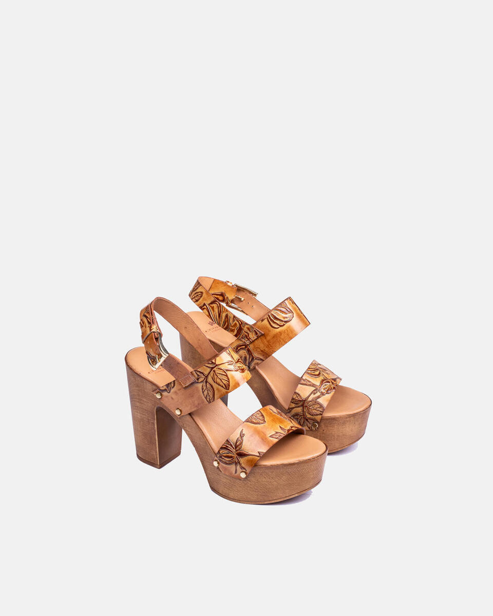 Mimì Platform sandal Beige  - Shoes - Special Price - Cuoieria Fiorentina