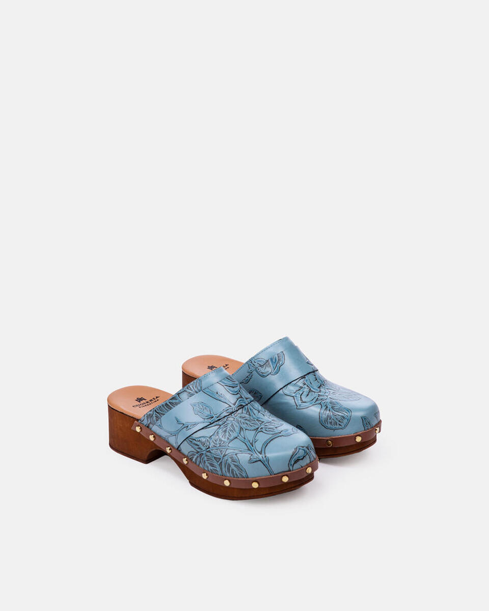 SABOT MIMì Light blue  - Shoes - Special Price - Cuoieria Fiorentina