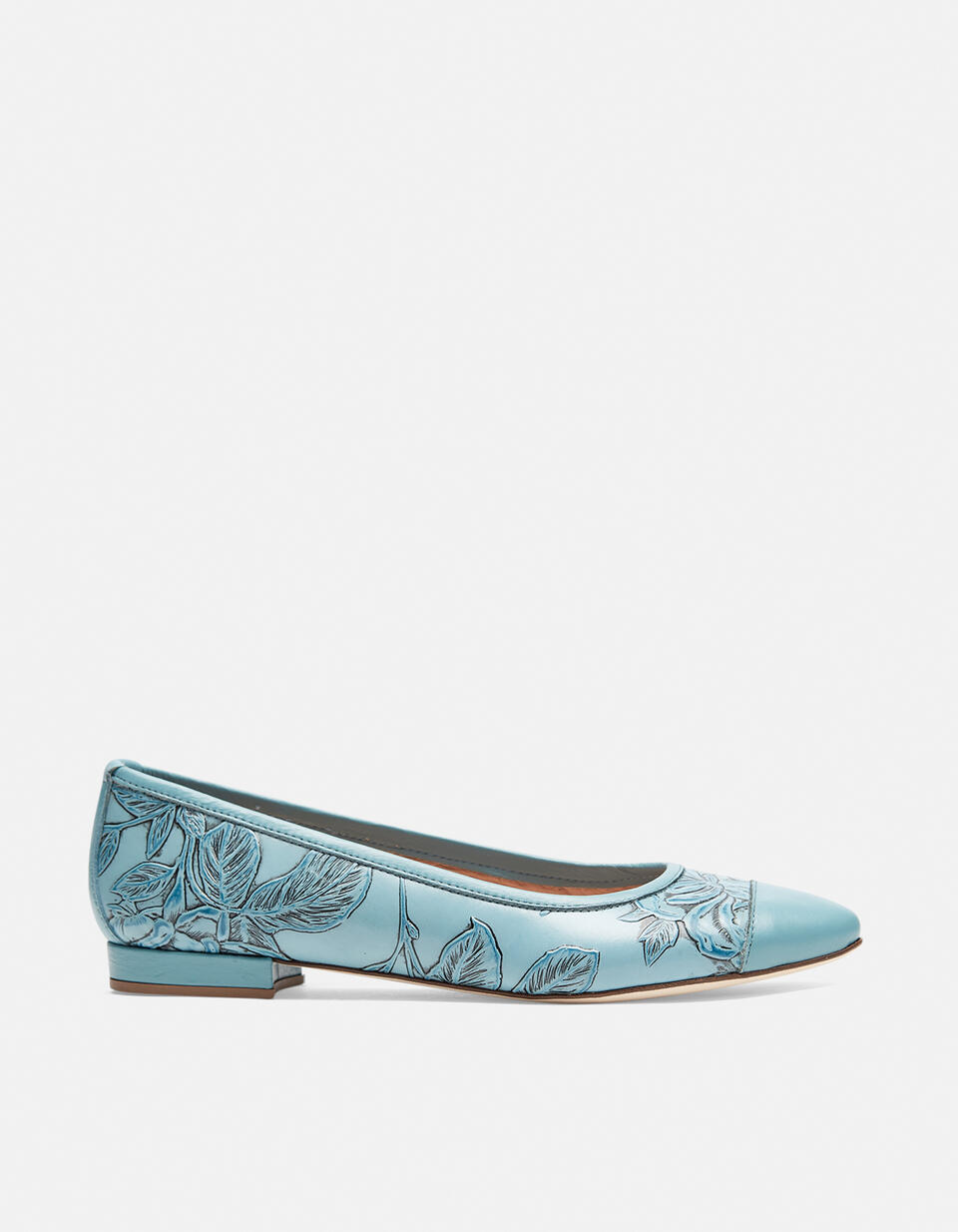 Ballerina shoes Light blue  - Shoes - Special Price - Cuoieria Fiorentina