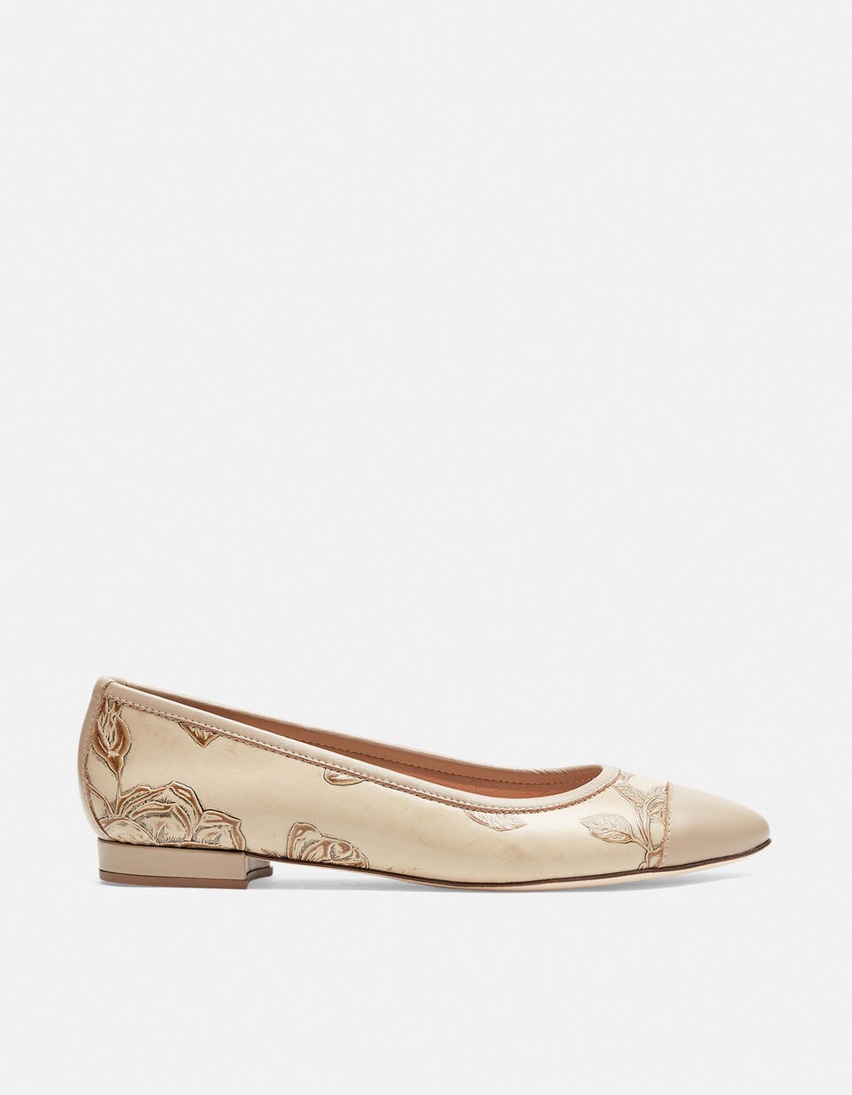 Ballerina shoes Taupe  - Woman Shoes - Shoes - Cuoieria Fiorentina