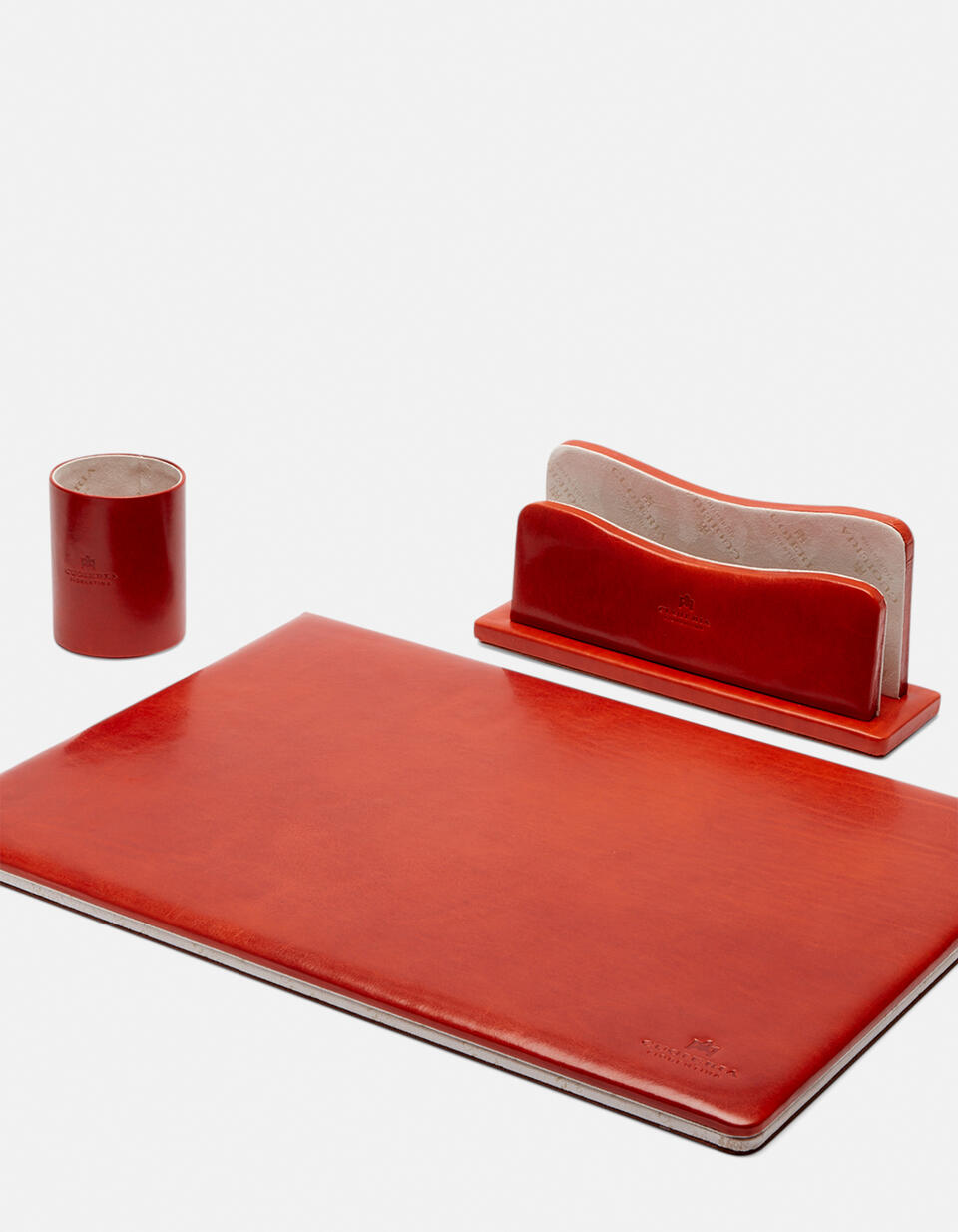 Desk set in vegetable leather - Office | Accessories ARANCIO - Office | AccessoriesCuoieria Fiorentina