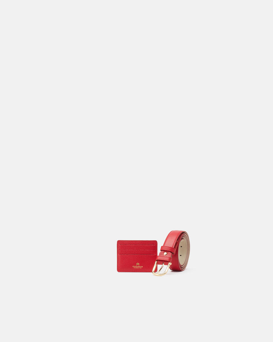 Set OnlineCI.1030D.230 + P.012.230 Rosso  - Cuoieria Fiorentina