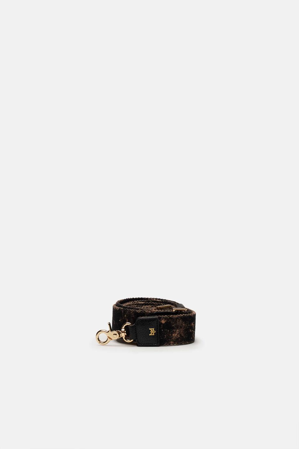 FABRIC SHOULDER STRAP Black  - Cuoieria Fiorentina