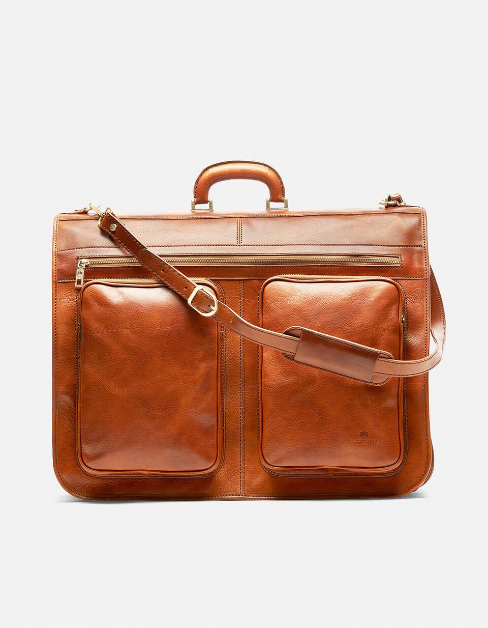 Oxford travel garment bag in vegetable tanned leather - Luggage | TRAVEL BAGS COGNAC - Luggage | TRAVEL BAGSCuoieria Fiorentina