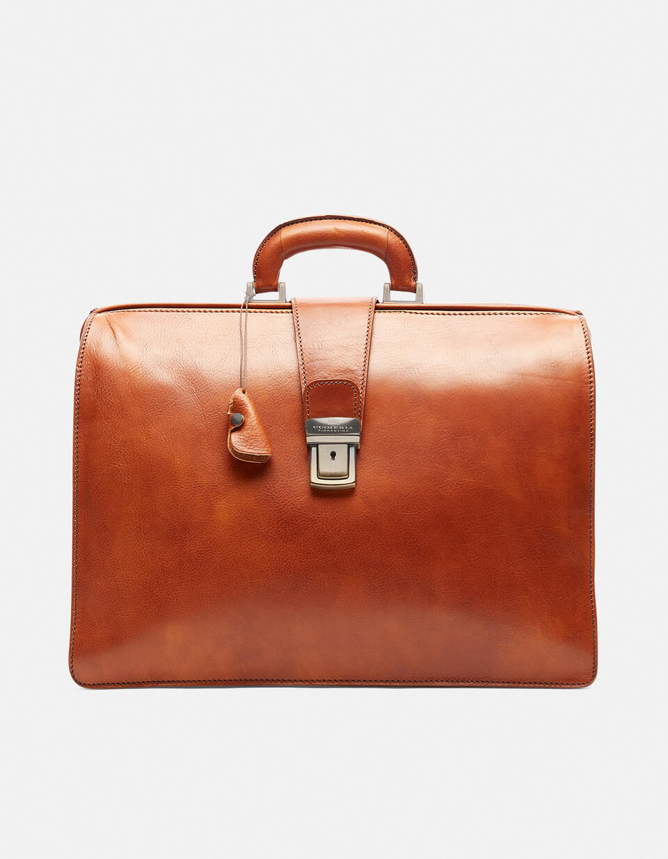 Large classic doctor's bag with unlined interior - Doctor Bags | Briefcases COGNAC - Doctor Bags | BriefcasesCuoieria Fiorentina